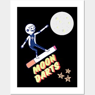 Moon darts Posters and Art